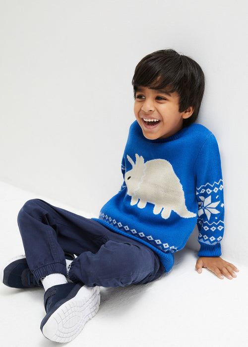 Pamučni pleteni pulover za dječake