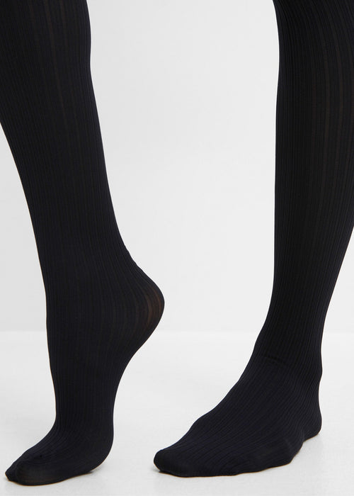 Najlonke 60 DEN u izgledu rebrastih čarapa preko koljena