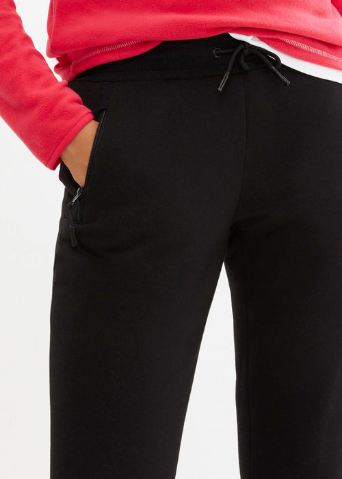 Zimske funkcionalne jogging hlače s podstavom od mekanog pliša širokog kroja