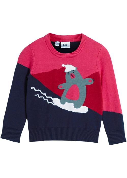 Pamučni pleteni pulover za djevojčice