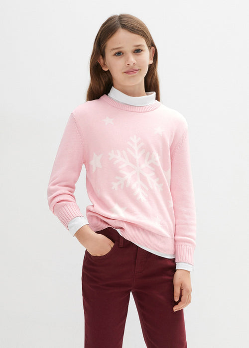 Pleteni pulover za djevojčice