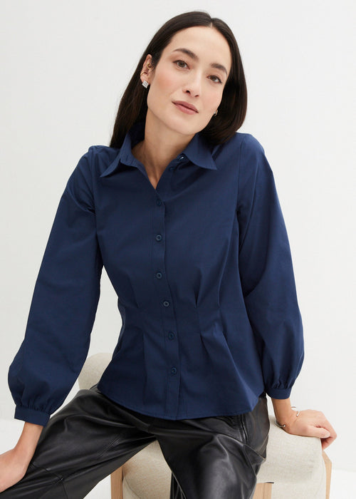 Bluza u kroju košulje s detaljem gustih nabora straga
