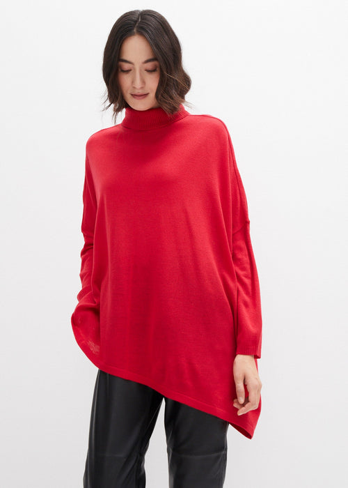 Oversize pončo pulover asimetričnog kroja