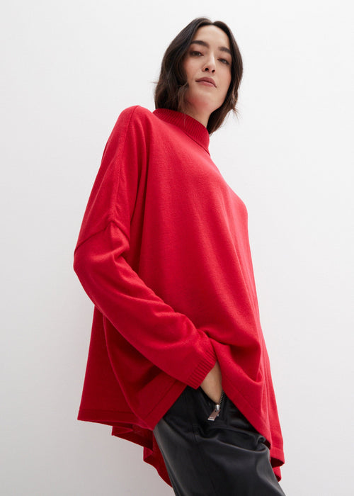 Oversize pončo pulover asimetričnog kroja