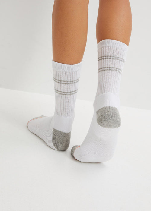Sportske čarape s mekanu unutrašnjošću od frotira u potplatu s organskim pamukom (5 pari)