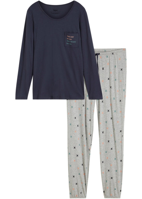 Pidžama s džepom na grudima