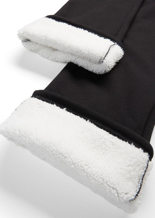 Zimske funkcionalne jogging hlače s podstavom od mekanog pliša širokog kroja