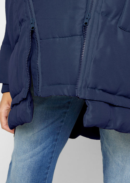 Zimska jakna s kapuljačom od recikliranog poliestera za trudnice i za nošenje bebe