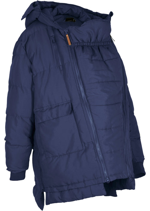 Zimska jakna s kapuljačom od recikliranog poliestera za trudnice i za nošenje bebe