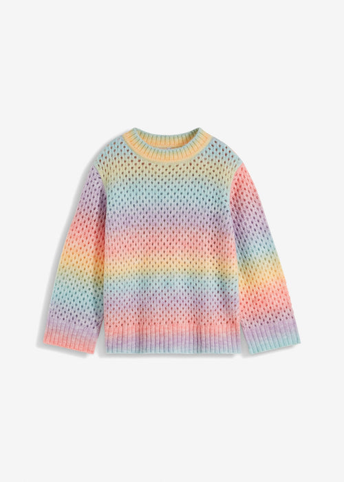 Pleteni pulover prelijevajućih boja