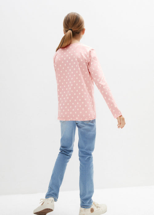 Majica s dugim rukavima od organskog pamuka za djevojčice (3 komada)