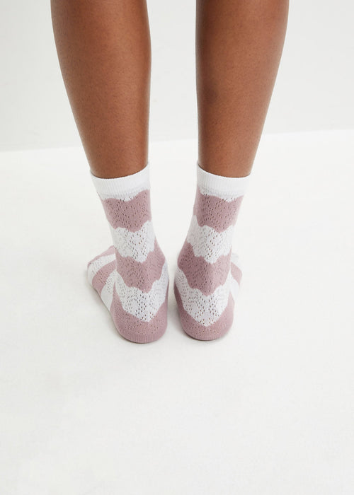 Čarape s pletenim uzorkom od organskog pamuka (4 para)